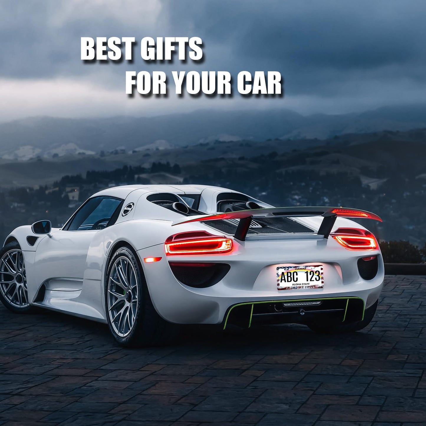 in God We Trust License Plate Frame Cross American Flag License Plate Stainless Steel Funny Accessories Cars Decor 12.2 X 6.2 Inch with 2 Holes and Screws Fits Standard Us Ca Vehicles