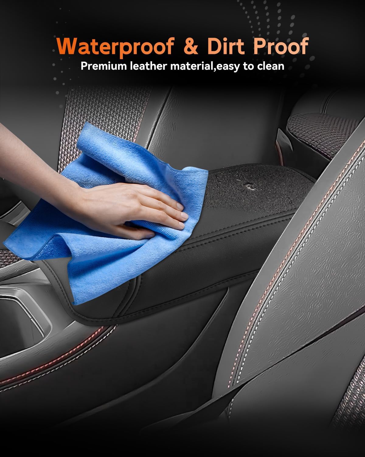 CDEFG for 2025 Nissan Kicks Center Console Cover Armrest Box Cover for Kicks (S, SV, SR) 2025+ Accessories Console Arm Rest Protector