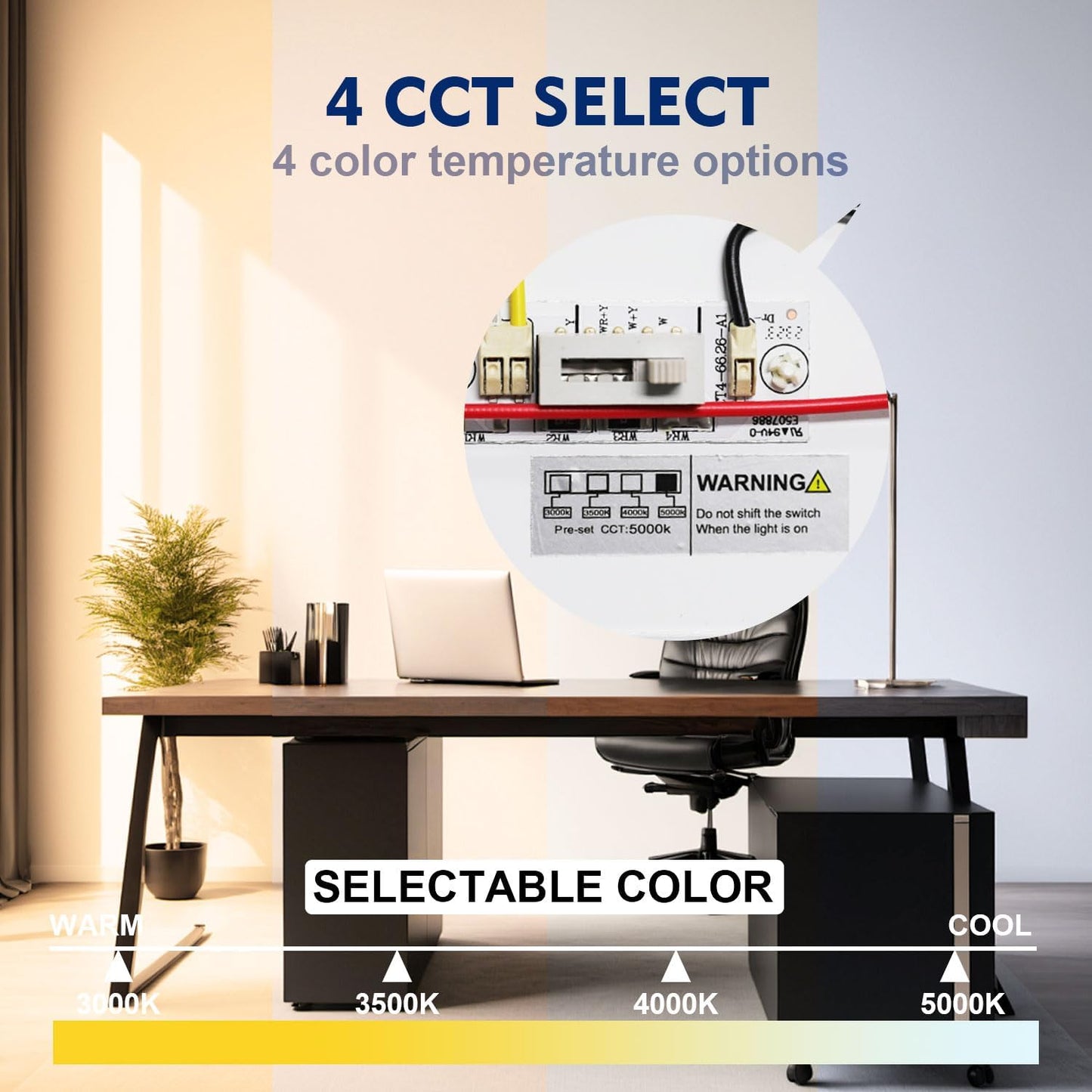 4PK 8FT LED Shop Light，Led Garage Ceiling Lights, LED Workbench Light，LED Wraparound Light Fixture,Suface Mount,Office Ceiling Light for Garage, Office, Kitchen