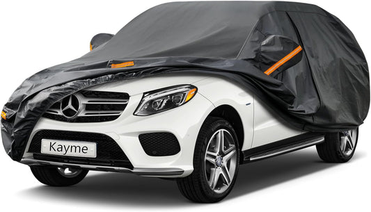 Kayme 7 Layers SUV Car Cover Custom Fit for Mercedes Benz GLE 350 450 (2015-2025) Waterproof All Weather for Automobiles, Outdoor Full Cover Rain Sun UV Protection.