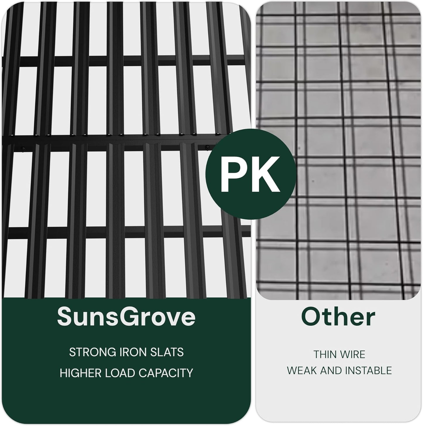 SunsGrove 3x8 Garage Storage Overhead Rack Organization, Adjustable Ceiling Mounted Storage Racks, 800LBS Weight Capacity, 22"-40" Ceiling Dropdown, Black