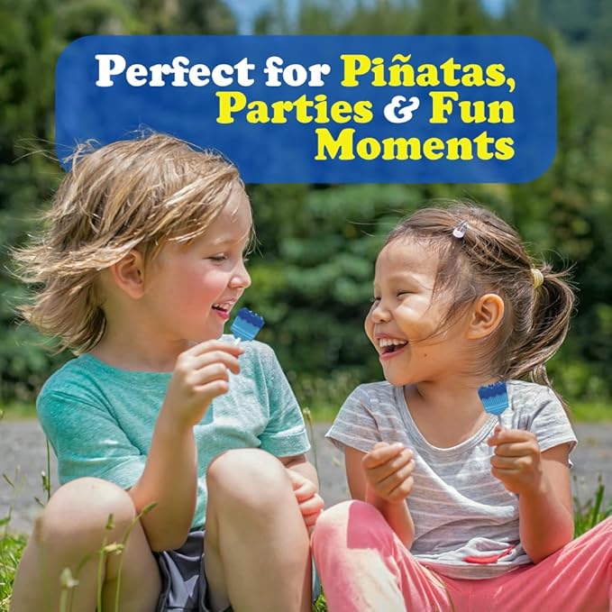 Vero Pintazul Lollipops - Individually Wrapped Mexican Candy That Colors Your Tongue Blue - Strawberry and Raspberry Flavor - 40 Pack (19.75 oz)