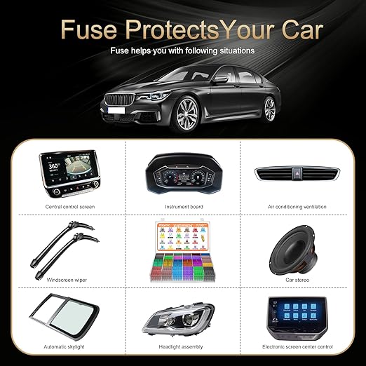 1200pcs Car Fuses Assortment Kit, 520PCS Standard Fuse Kit & 680PCS Mini Fuses + 1 Puller for Auto/RV/Truck/Motorcycle/Yacht (2A 3A 5A 7.5A 10A 15A 20A 25A 30A 35A 40A)