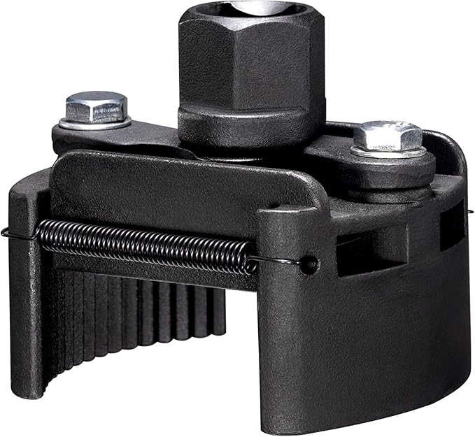 warmtree Adjustable Oil Filter Wrench (2-3/8 to 3-1/8 Inch) - 1/2'' Drive Cap Style Oil Filter Removal Tool, Universal Filter Wrench for Small/Medium Spin-on Filters (UTV/JetSkis)