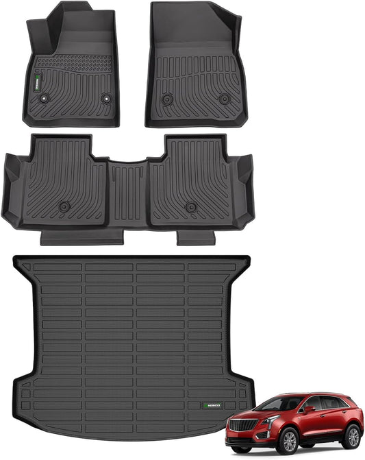 ANBINGO®Floor Mats & Cargo Liner Fit for Cadillac XT5 2017-2025.All Weather Mat for Cadillac XT5 TPE Car Matt Rugs for Cadillac XT5 Rubber Trunk Carpet for Cadillac XT5 Automotive Accessories