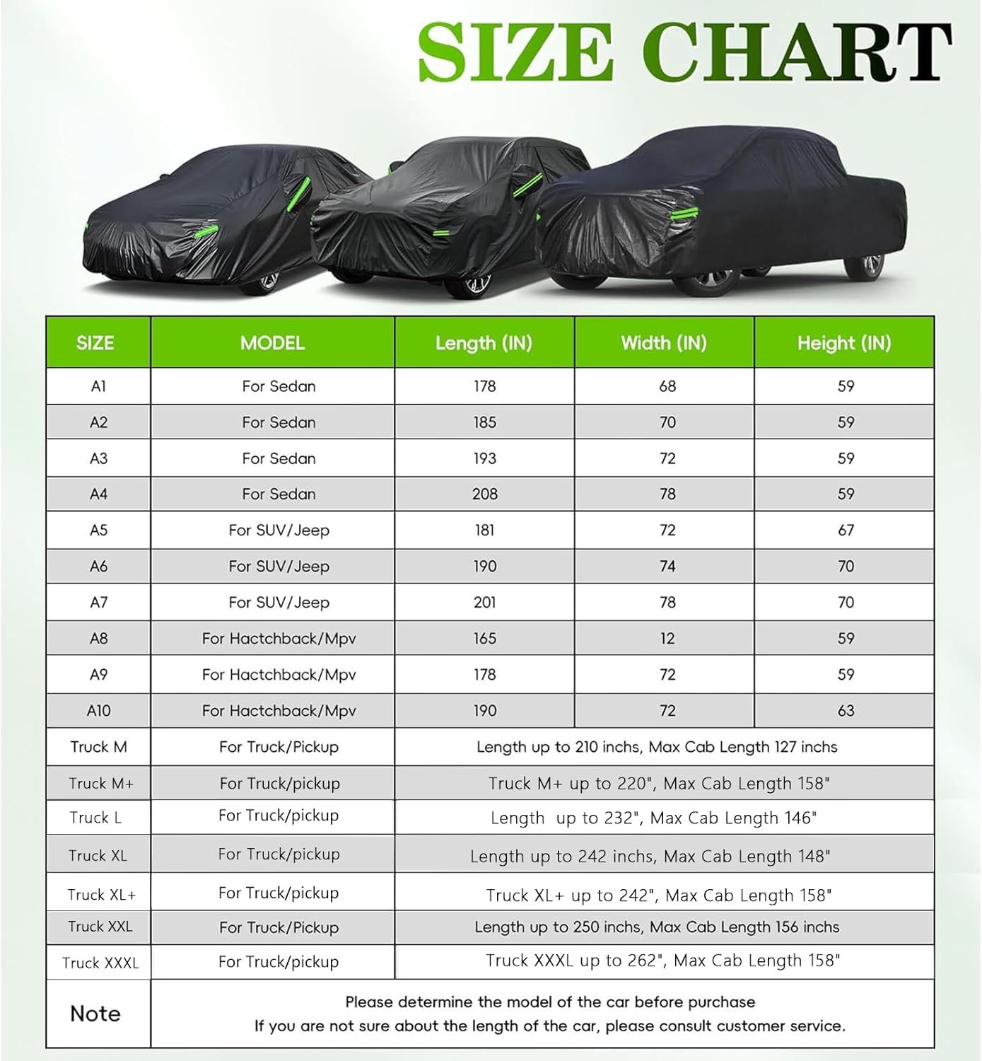 KouKou Car Cover Waterproof All Weather, 7 Layers Outdoor Car Covers for Automobiles Rain Snow UV Protection, Universal Fit Nissan Altima, Infiniti Q50,Kia Optima, Acura TLX ect.(Length 186-193 inch)