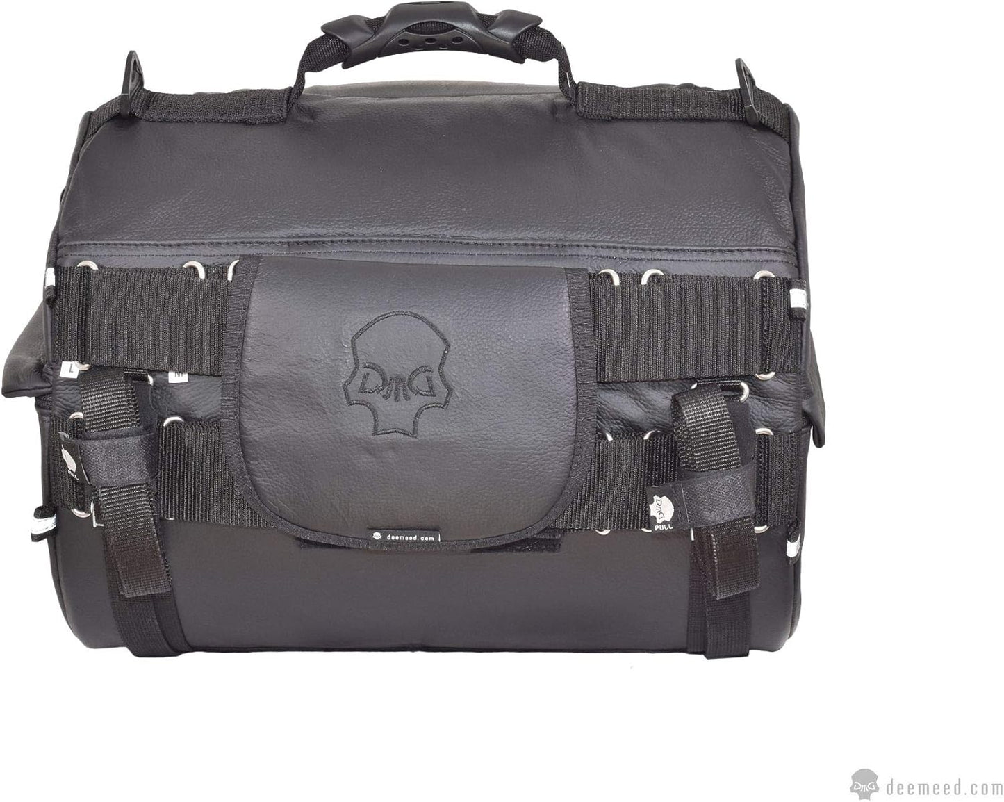 TUBE motorcycle travel luggage, made of waterproof Italian leather, 11.3 gallons capacity, motorcycle seat/rack/sissy bar bag