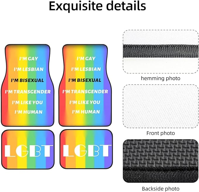 Personalized car mats 4 Pieces Custom Floor mats for Cars SUV Sedan Truck Van add Text and 3D Picture (New Black)