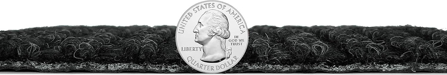 KOECKRITZ Heavy Duty Durable All Weather Indoor/Outdoor Non Slip Entrance Mat Rugs and Runners for Office Business Building Home Garage Front Door (4' x 13', Charcoal)