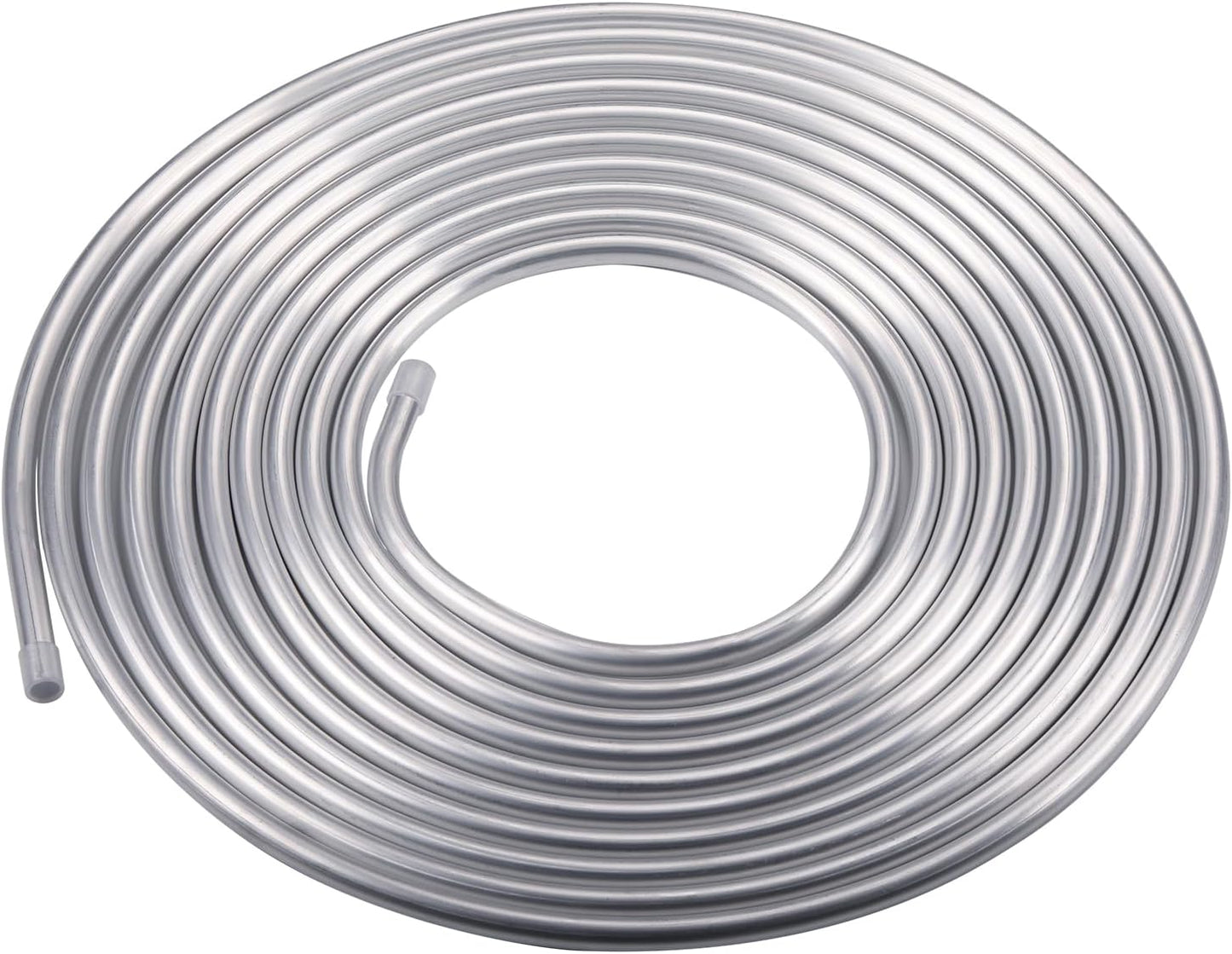 3/8" OD Aluminum Hard Fuel Line Hardline Tube Tubing Coil 25 Feet Roll