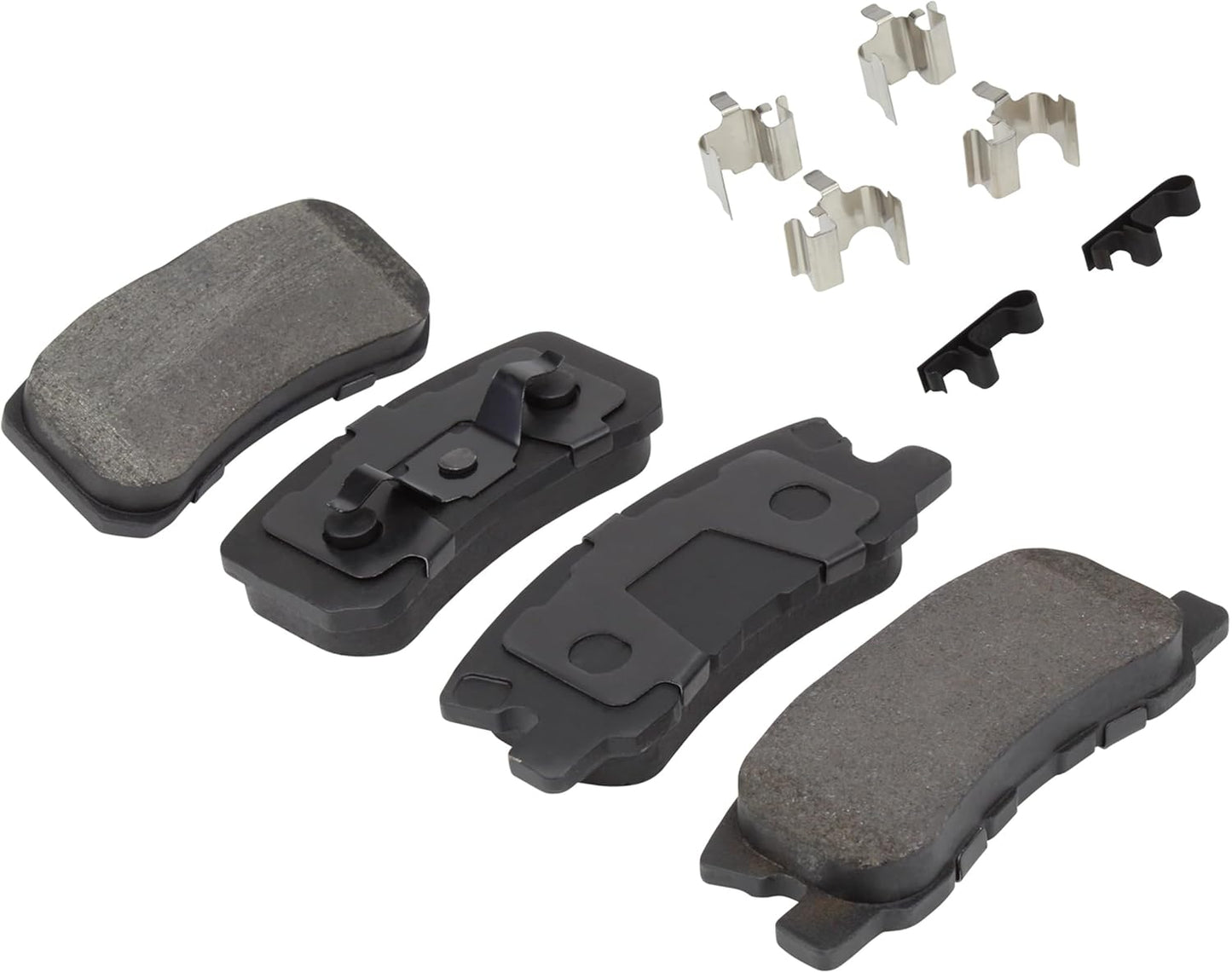 Premium Ceramic Rear Brake Pads (1001-0868C) Compatible with 2001-2017 Chrysler/Dodge/Jeep/Mitsubishi (200/Avenger/Caliber/Cirrus/Compass/Endeavor/Grandis/Lancer/Montero/Outlander)