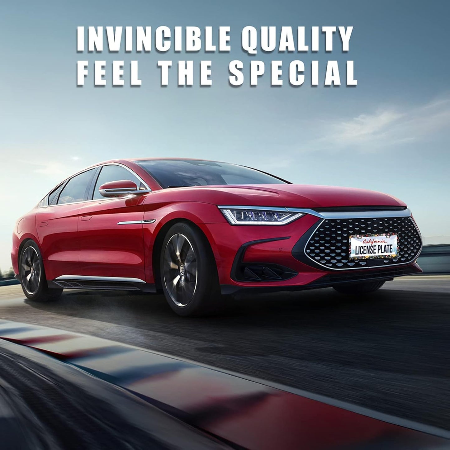 2Pcs Colorful Floral Flowers License Plate Frame Personalise Cute License Plate Frames Car License Plate Accessories Screws Decor for Standard Us Canada License Plate Holder 12"x6"