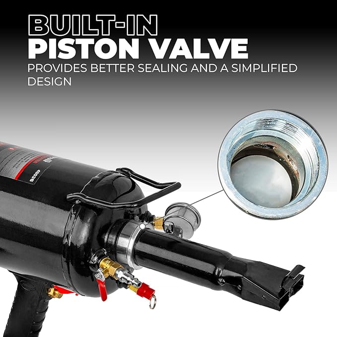 XtremepowerUS Tire Bead Seater, 12L/3.2 Gallon Air Tire Bead Blaster, 116 PSI Portable Tire Inflator, Handheld Bead Bazooka, Build-in Piston Valve