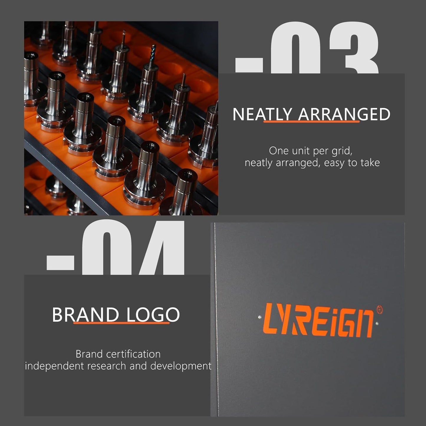 Large Capacity CNC Tool Storage Cabinet, Tool Holder Station Rack With Lock, Multi-Purpose Holder Suitable for Machinists and Workers