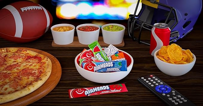 Airheads Mini Bars, Halloween Trick or Treat Candy, Assorted Flavors Variety Pack, Individually Wrapped Bulk Candy for Adults & Kids, Non-Melting, Party, 25 Pound Box