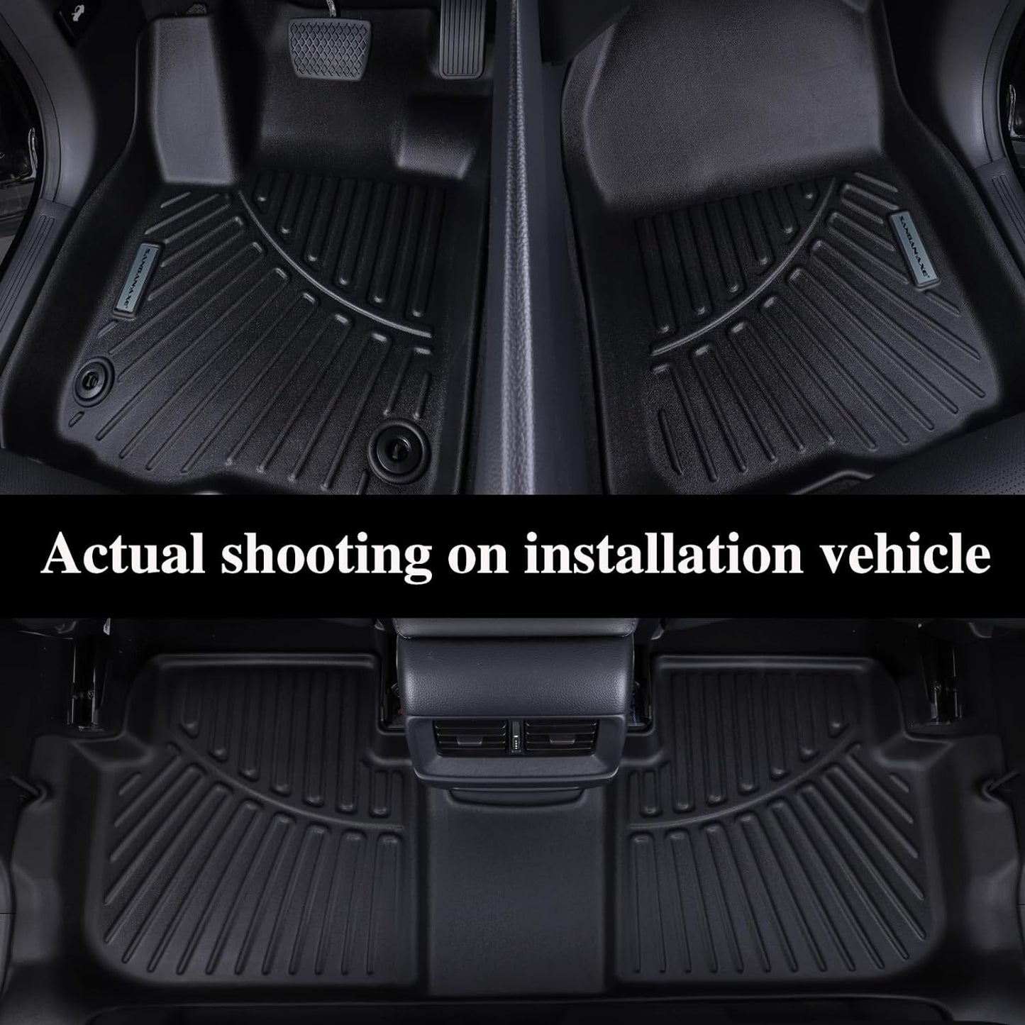 Floor Mats & Trunk Mat for 2021-2024 2025 Ford Bronco Sport Only Fit Sport Version(Non Hybrid) TPE All Weather Protection 2 Rows Car Floor Liners