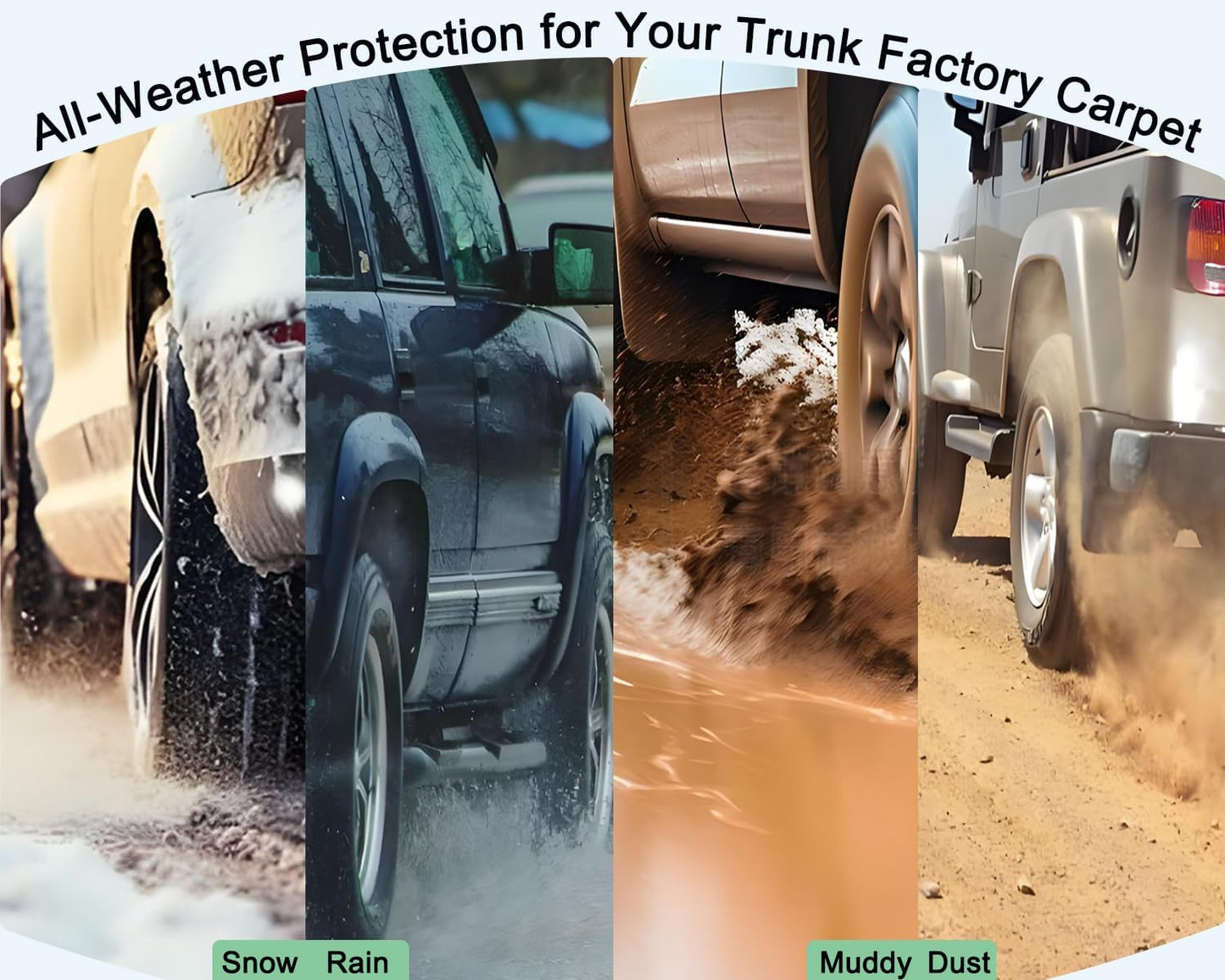 RAV4 Floor Mats Compatible with 2025 2024 2023 2022 2021 2020 2019 Toyota RAV-4，All Weather Protection Waterproof Durable Anti-Slip Odorless Custom-fit TPE Floor Liner Front and Rear Row Set