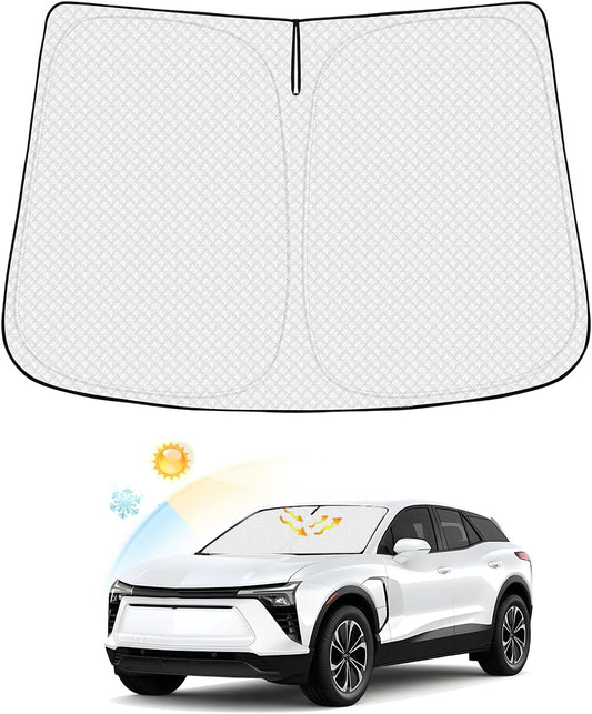 Windshield Sun Shade for 2024-2025 2026 Chevrolet/Chevy Blazer EV&Honda Prologue Accessories Thicken 6-Layer Front Window Sunshade Cover Sun Visor Protector Foldable Block UV Rays