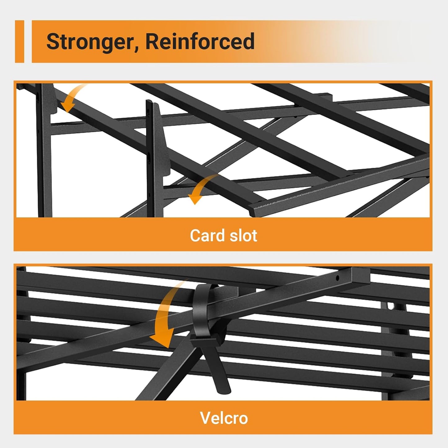 Solid 2x6 ft Garage Storage, 2 Pack 1600 lbs Total Weight Capacity, Heavy Duty Wall Mounted Shelving for Home, Kitchen & Pantry, Black