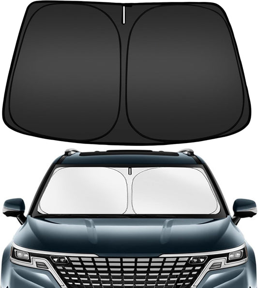 ARISMOTOR Windshield Sun Shade for Kia Carnival 2022-2025 2026, Custom Fit Foldable Front Window Sunshade Sun Visor Protector, Block UV Rays Keep Your Car Cooler