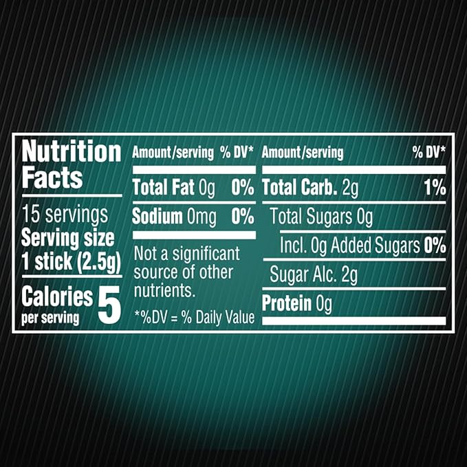 5 GUM React Mint Sugar Free Chewing Gum Bulk, 15 Stick (10 Pack)