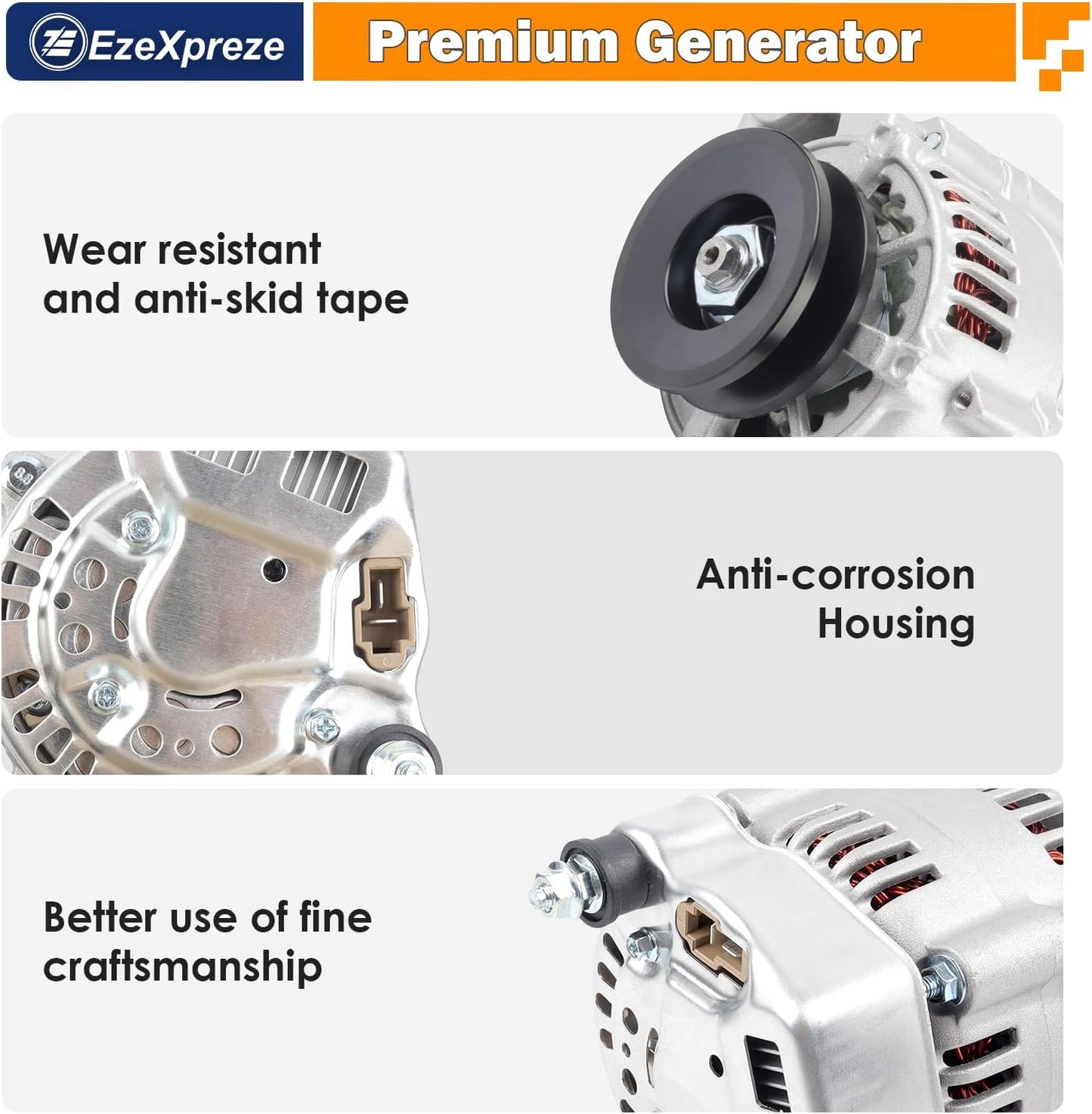 Ezexpreze New Alternator Compatible With Daihatsu Core Hijet Van OE#27060-87201 16241-64010 16241-64011 100211-1640 100211-1650 100211-1680 100211-4450 100211-4660 100211-4690