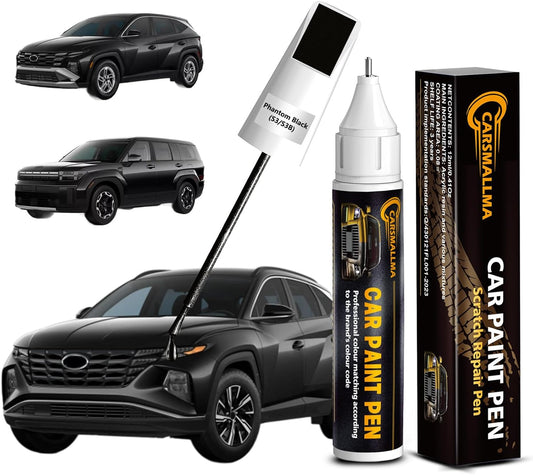 S3/S3B Phantom Black Car Touch Up Paint for Hyundai, Color Accurate Car Paint Scratch Repair Pen Kit Quick & Easy Fix Vehicle Chips and Automotive Nicks Scuff