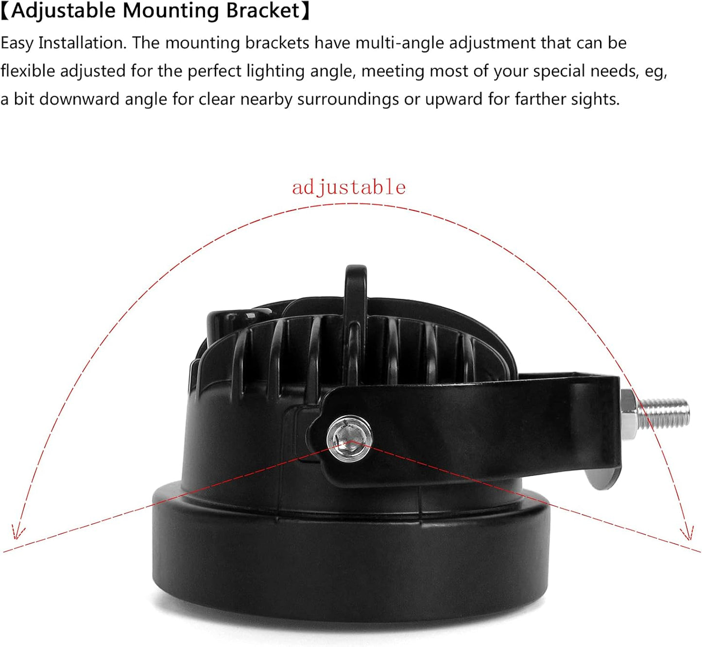 4 Inch Round Led Pod Lights, 60W Led Off Road Driving Fog Lights, Spot Auxiliary Bumper Light Bar Fit For 12V 24V Car Trucks Pickup ATV Boat Motorcycle (Pack of 2)