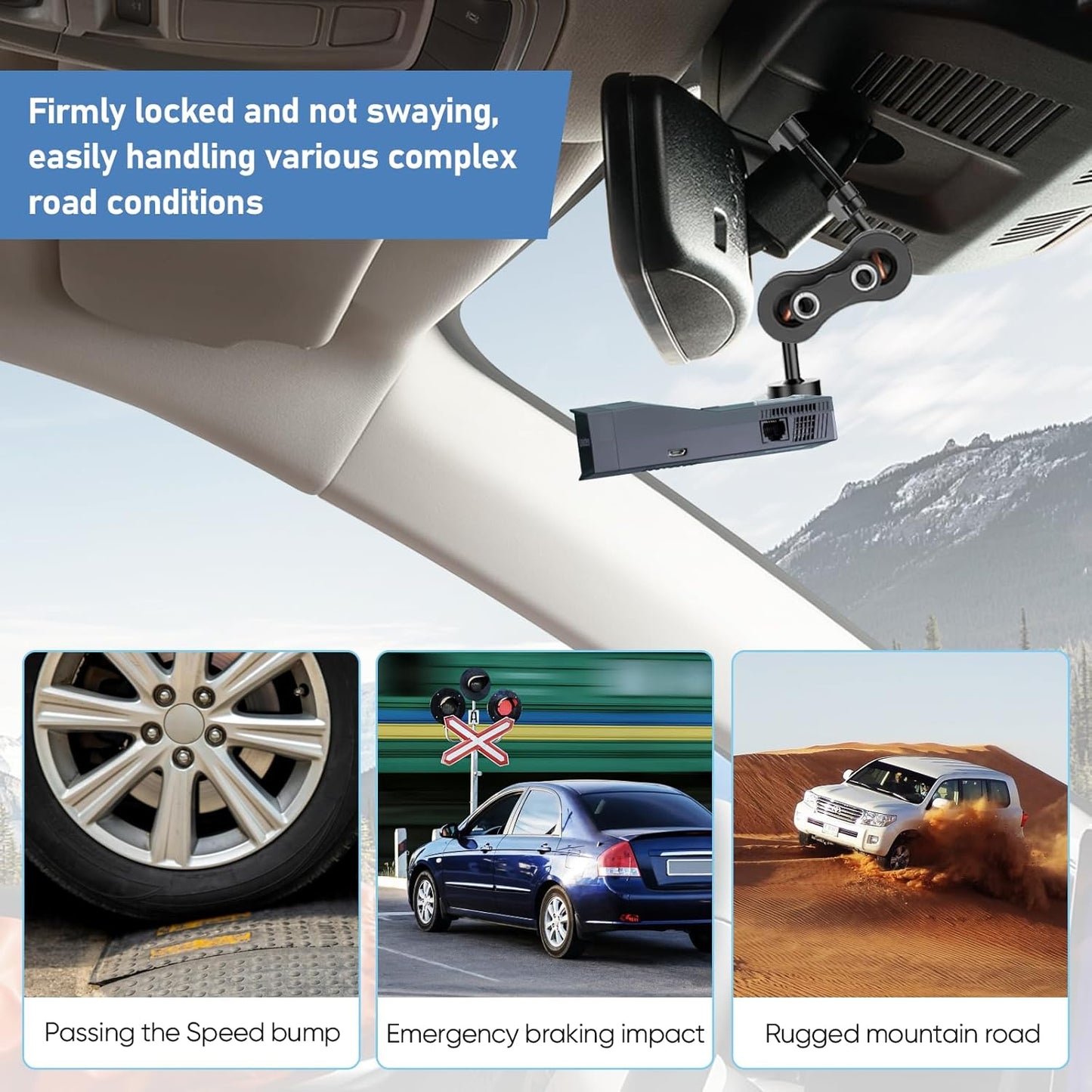 Radar Detector Mount Rearview Mirror Bracket,Aluminum Rearview Mirror Rod Mount Compatible for Uniden R7 R8 R8w (Only for R7 R8 R8w Radar Detector)