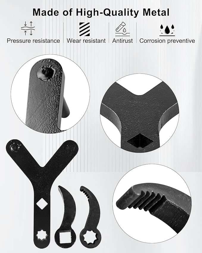 Lower Control Arm Prying Tool, 1/2" Suspension Specialty Bushing Tool, Pry Bar Wrench Adaptor Head, Compatible with 1/2 "Drive Extension Circuit Breaker Rod