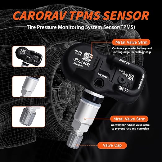 Set of 1 TPMS Sensor Tire Pressure Monitoring Sensor 315MHz Compatible with Toyota C-HR Hilux LX NX RC LS GS ES GX is CT Series Replaces# 4260730060