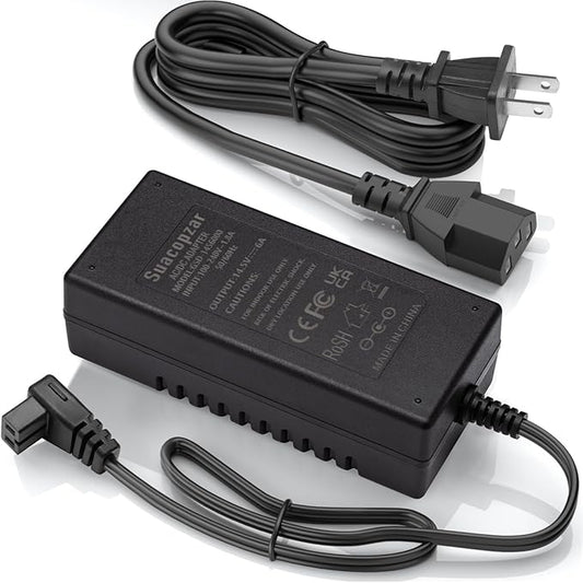AC Adapter for 12V Refrigerator Freezer Fridge, DC14.5V AC 100-240V with 5.6ft AC Power Cord Power Cable for Car Refrigerator, 60W 80W 87W AC to DC Converter Power Supply for 12 Volt Fridge
