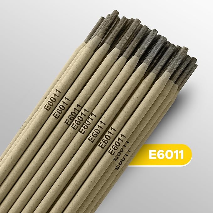 E6011 Welding Rods 3/32" 4.4LB - Carbon Steel Stick Electrodes with Low Spatter & Easy Slag Removal for ARC Welding, Home Repair, Construction