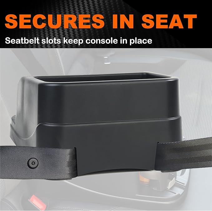 Center Console for Cars, Car Console Organizer with Drink Holder, Console Adjustable Cup Holder for Trucks, Floor Console for Truck, Minivans, Suvs, Vehicle Organizer (Black)