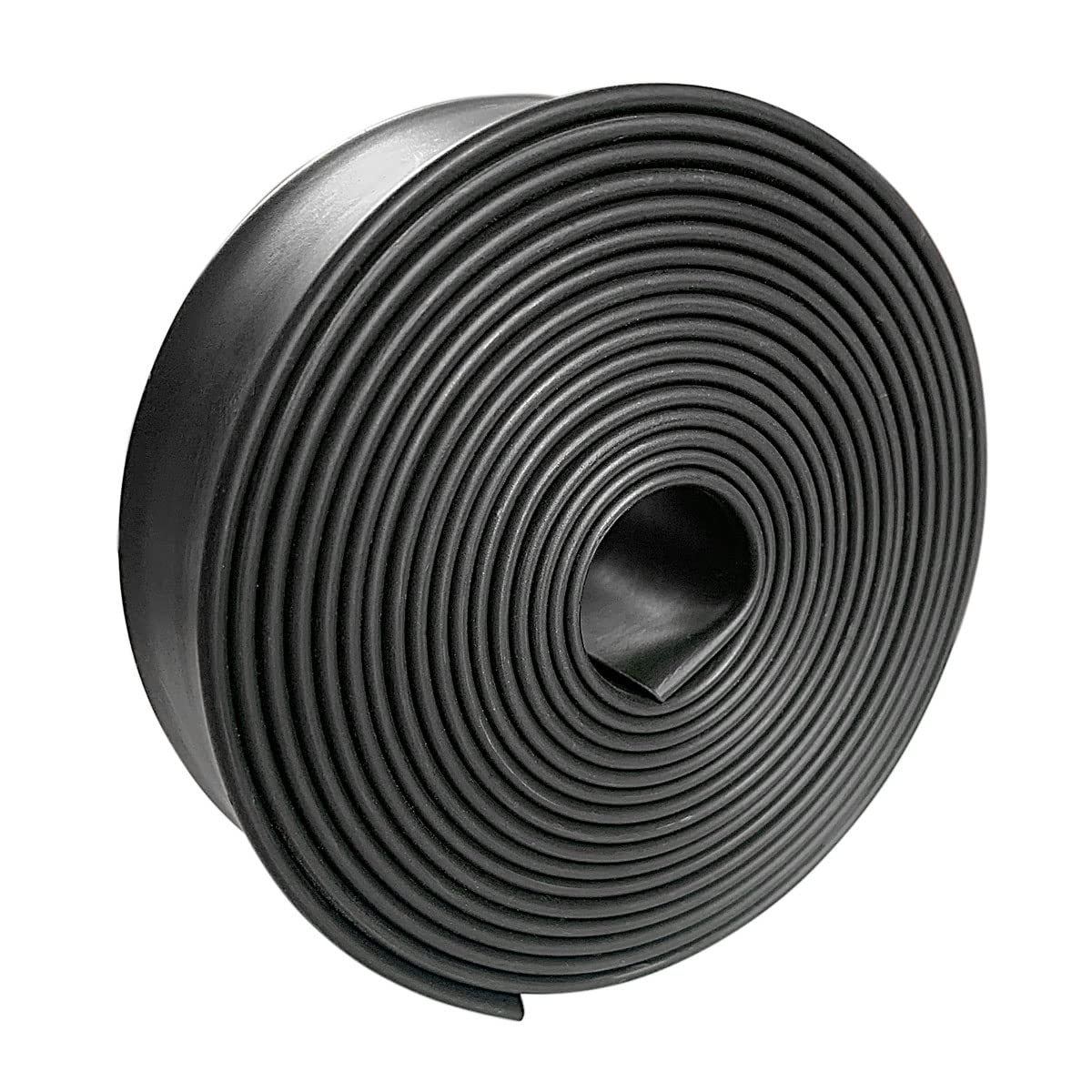 3:1 Ratio Heat Shrink Tubing Roll Adhesive Lined Industrial Marine Grade Dual Wall Heat Shrink Tube Waterproof and Sealed Black (1-1/4 inches(30 mm), 10 Feet)
