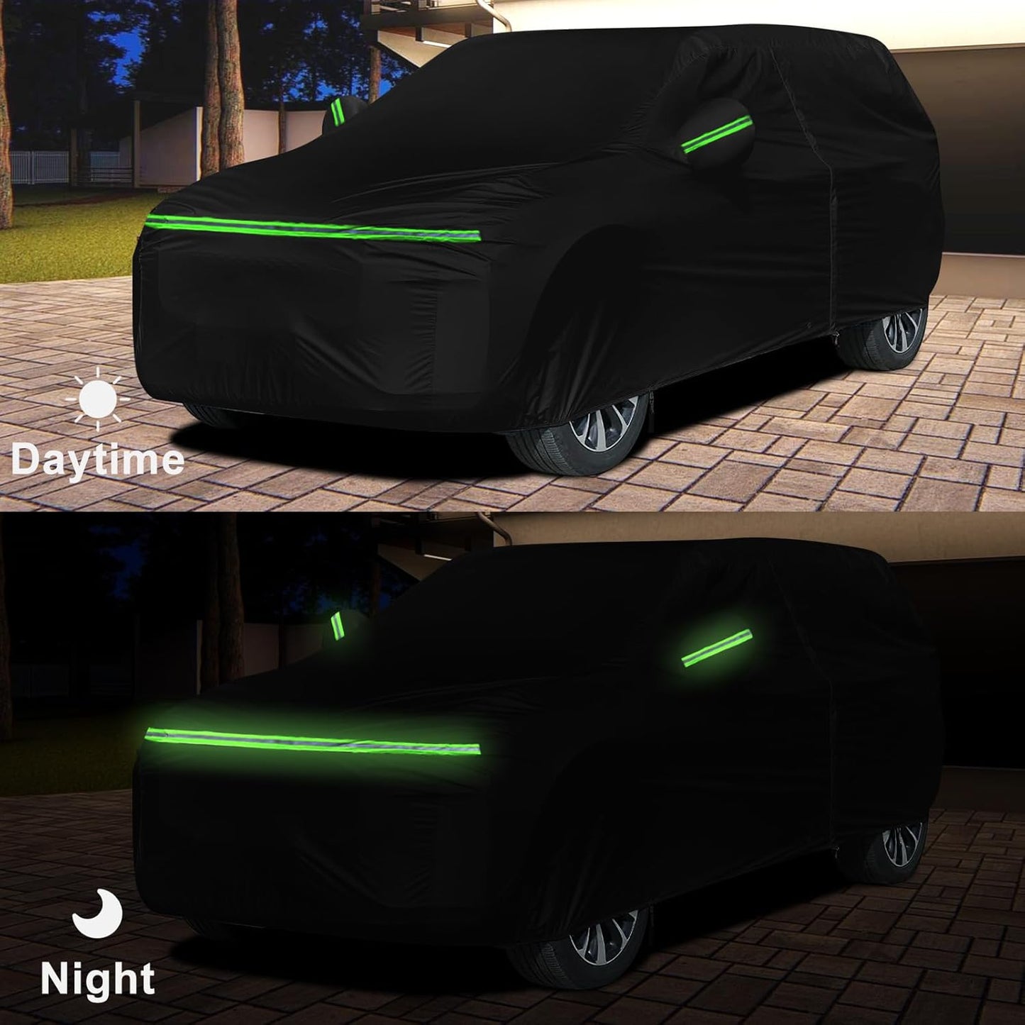 Waterproof Car Cover Compatible with 2015-2022 Chevrolet Trax LS/LT, 420D All Weather Car Covers with Zipper Door for Snow Rain Dust Hail Protection