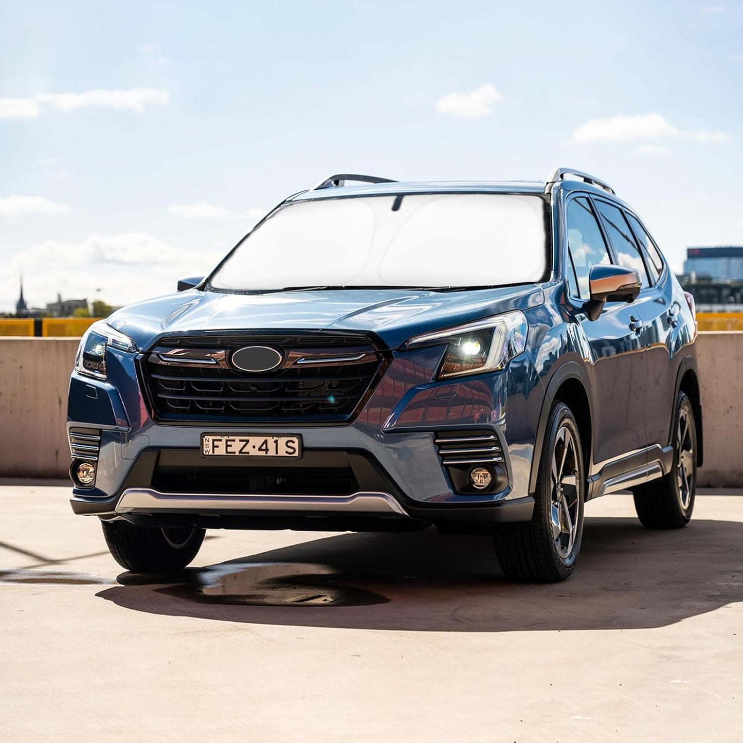 Sun Shade for Forester Windshield Sunshades for Forester 2019-2022 2023 2024 2025 Windshield Cover Front Window Shields Car Interior Accessories Upgrade Sun Visor Protector Blocks UV Rays