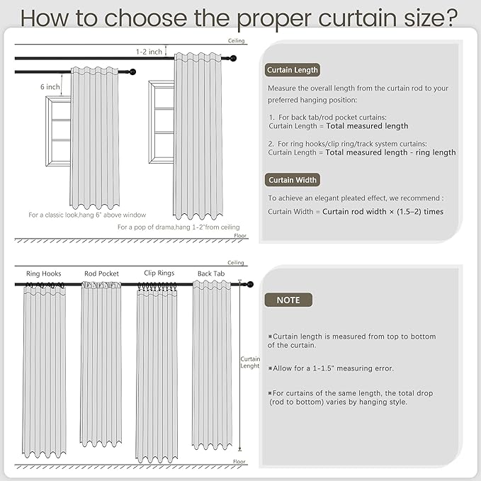 UHITECH 80 Inch Curtains Blackout for Bedroom 2 Panels Set Living Room Black Out Curtain for Windows Natural Beige Linen Thermal Insulated Rod Pocket Drapes