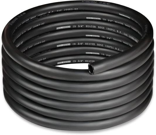 EVIL ENERGY 3/4" Heater Hose Coolant Radiator Straight 100PSI SAE 20R3 15FT Black