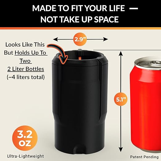 Cup Holder Trash Can for Car ??Patent-Pending Trash Compaction - Up to 10x More Trash to Save You Time - Portable Trash Can for Car, Stroller, Backpacks, and Beyond, Mint
