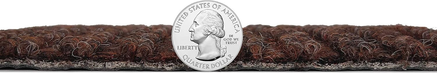 KOECKRITZ Heavy Duty Durable All Weather Indoor/Outdoor Non Slip Entrance Mat Rugs and Runners for Office Business Building Home Garage Front Door (3' x 19', Brick)