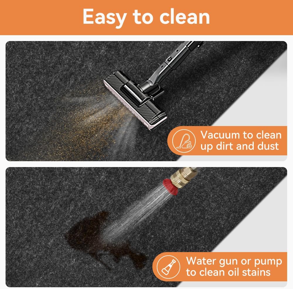 Armor All Premium Garage Floor Mat 60"x72" - Absorbent Oil Spill Mat, Waterproof Driveway & Garage Surface Protection, Reusable Washable Durable Maintenance Mat for Automotive Workshop