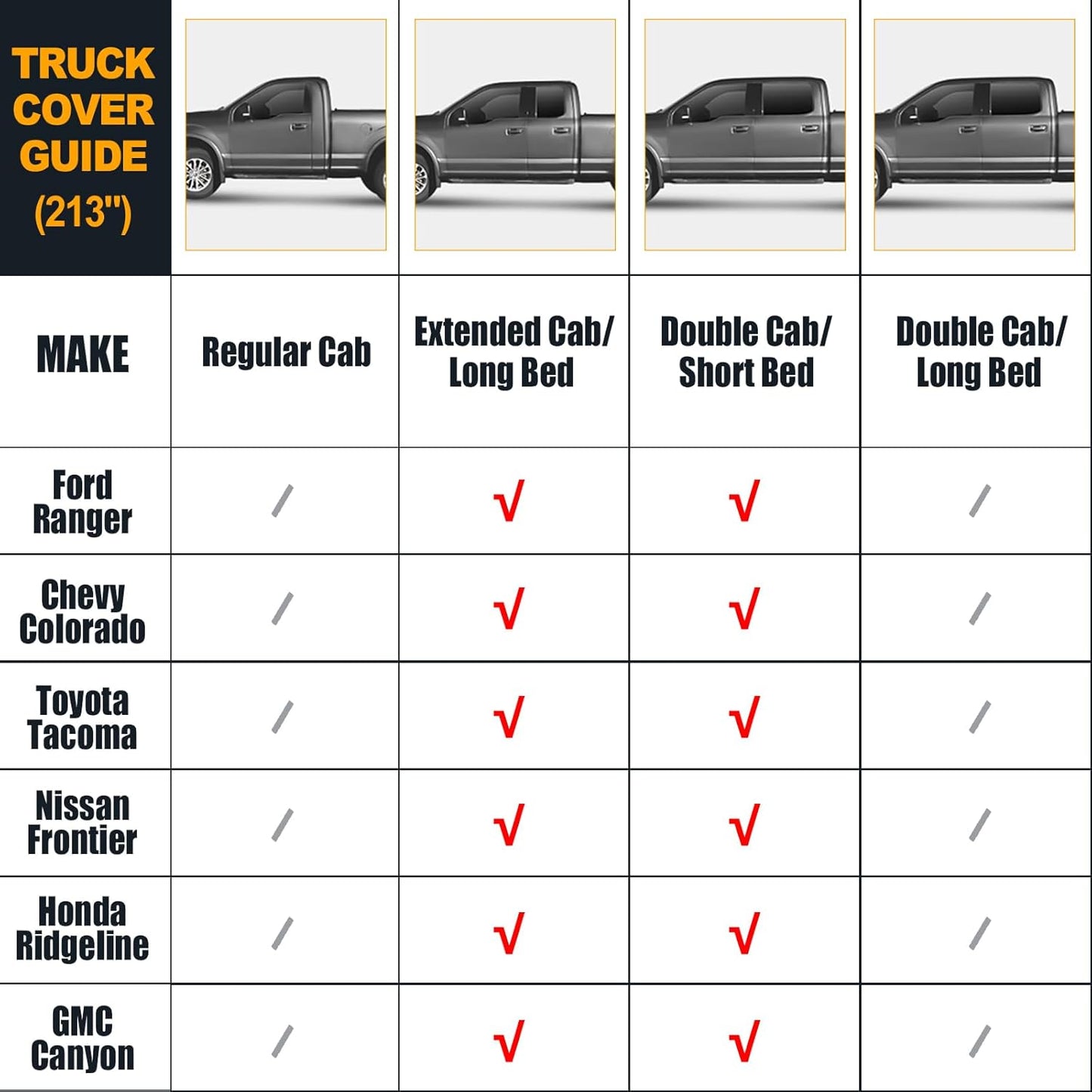 Waterproof Truck Covers Replace for 2005-2025 Toyota Tacoma Double Cab 5ft, Multilayer Heavy Duty with Cotton Liner All Weather Car Cover with Zipper Door, Windproof Bands for Snow Rain Protection