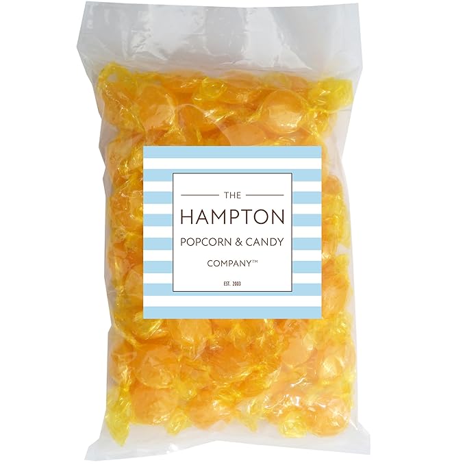 Arcor Butterscotch Discs Hard Candy, 1 Pound Bulk Candy (Approx. 75 pcs.), Butterscotch, Yellow Candy