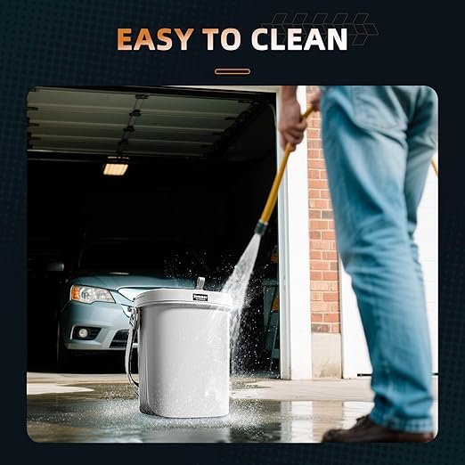 Surume 2 Gallon Silicon Car Trash Can with Lid - 100% Leak-Proof Trash Bin, Waterproof Garbage Can, Gifts for Men and Women
