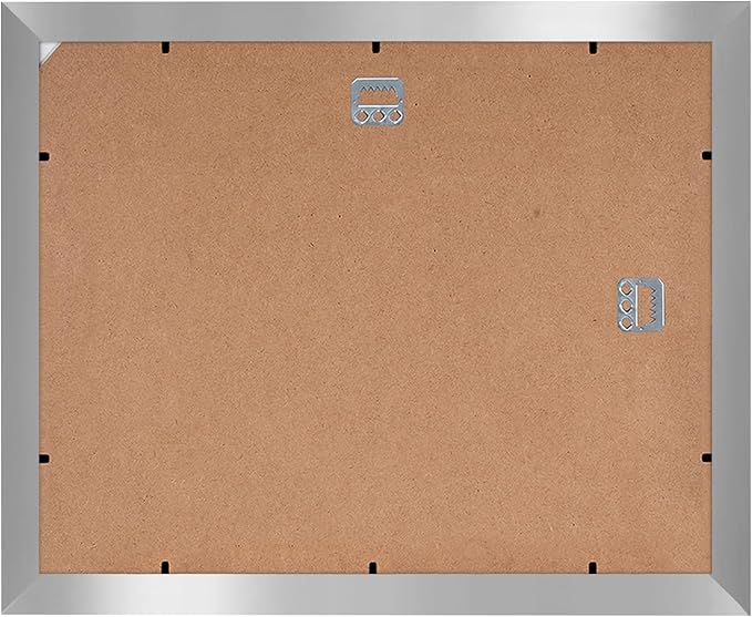 Americanflat 11x14 Diploma Frame with Shatter-Resistant Glass - Set of 2 - Use as 8.5x11 Frame with Mat or Display 11x14 Documents Without Mat - Legacy Collection - Certificate Frames - Silver