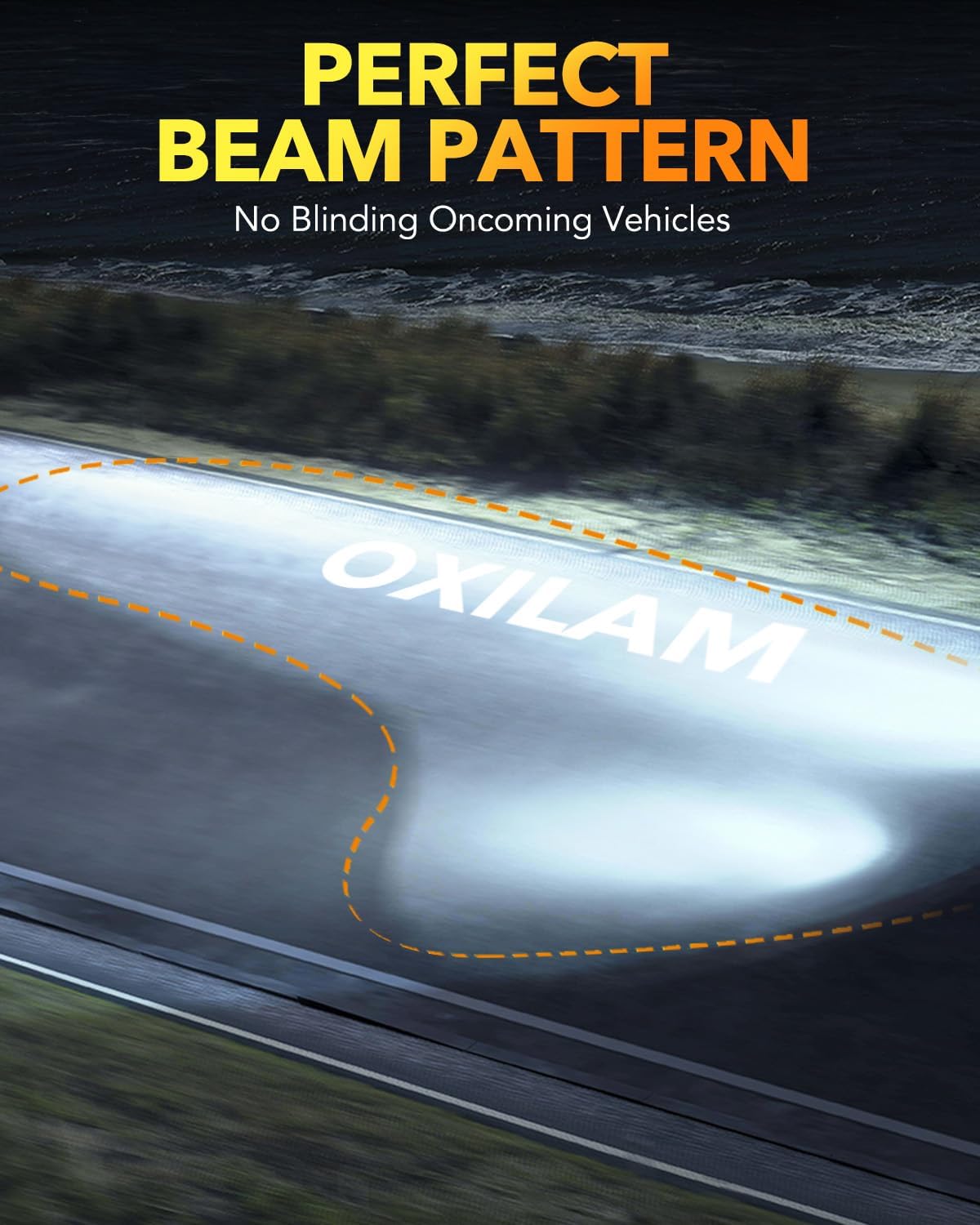 OXILAM HB2 9003 H4 LED Bulbs, 900% Ultra Bright, 40000LM, No Polarity, Plug-N-Play, 70,000 Hours Lifespan, Flicker-Free, 2 Pack