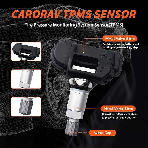 Set of 1 TPMS Sensor Tire Pressure Monitoring Sensor 433MHz Compatible with Mercedes-Benz B-Class CLA-Class GLA-Class C-Class Replaces# A0009051804