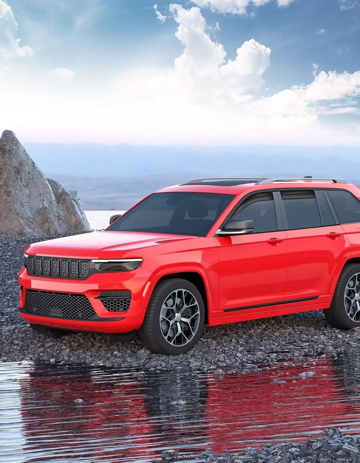 in-Channel Window Rain Guards Fit for Jeep Grand Cherokee(Not for L) 2022-2025 Double Cab Extra Durable Window Visors Window Deflectors Vent Visors Vent Shades Car Accessories-4 pcs 2-Q06