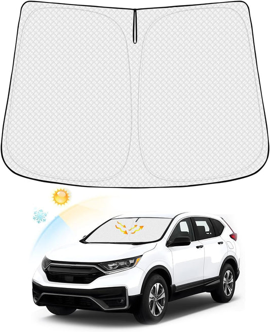 Windshield Sun Shade for Honda CR-V 2017-2022 CRV Accessories Thicken 6-Layer Foldable Front Window Sunshade Cover Sun Visor Protector Block UV Rays Keep Vehicle Cool